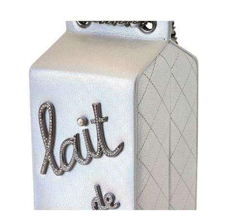 chanel milk bottle bag price|Chanel Milk Carton Lait de Coco Calf Silver .